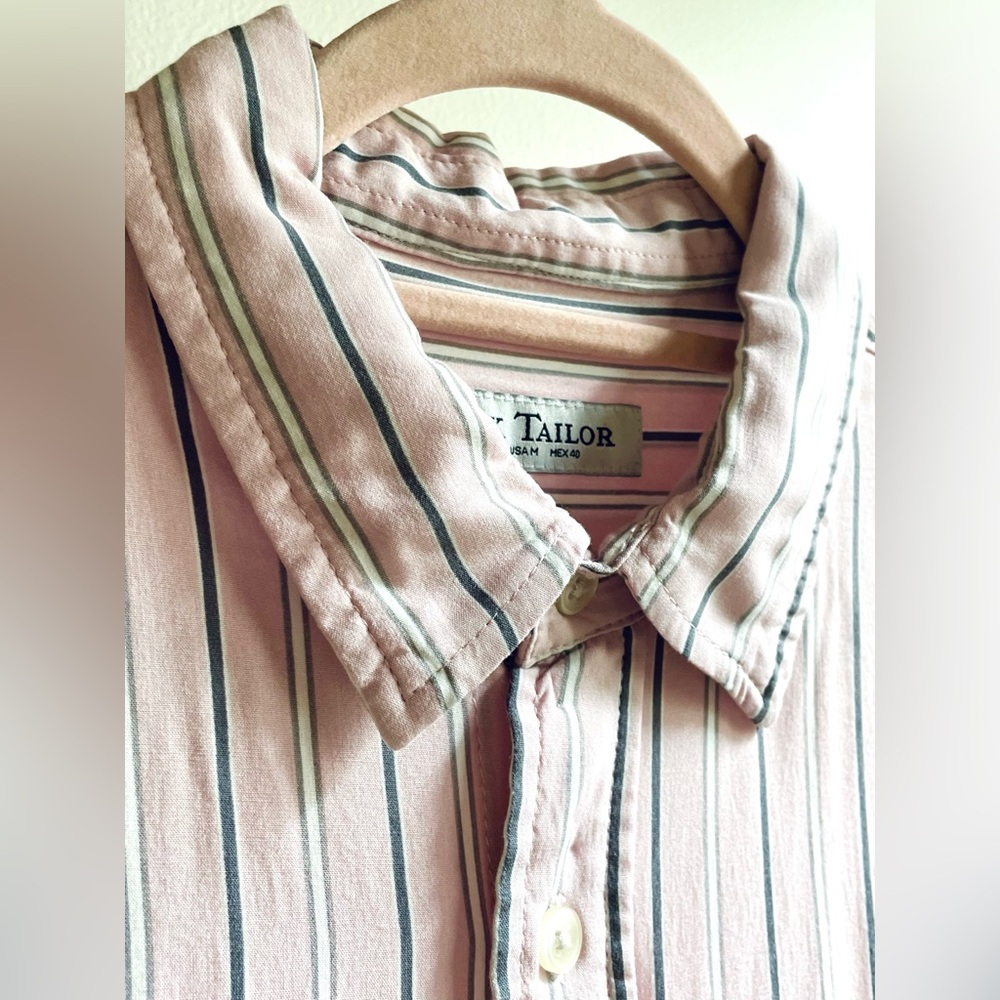Jack Tailor Striped Button Up Size Medium - Picture 4 of 11